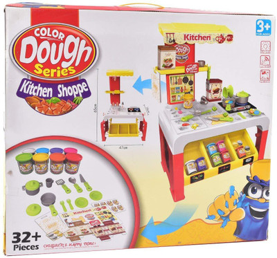 

Tokenz 32 Pieces Kitchen Shoppe Set with Color Dough