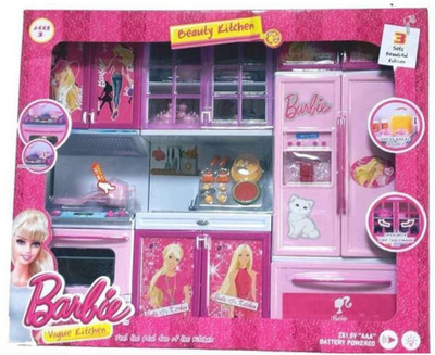 

skyler Latest Modern Kitchen Play Set With Refrigerator Cook Top And Drawer Almirah