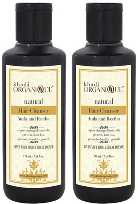 

Khadi organique Hair cleanser/Shampoo Amla and Reetha(420 ml)