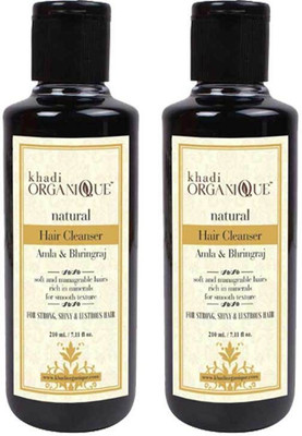

Khadi organique Hair Cleanser/Shampoo Amla and Bhringraj(420 ml)