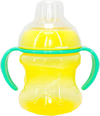 

Honey Baby Leak Proof Duck Billed Baby / Infants / Kids Transparent Silicone Spout Water Juice Sipper Training Cup with Handles Y(Portafino Yellow)