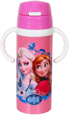 

WonderKart 350 ML Cartoon Printed Stainless Steel Kids Sipper/Water Bottle - Pink(Blue)