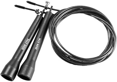 

IRON GYM SPEED ROPE-WIRE Speed Skipping Rope(Black, Length: 300 inch)