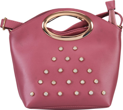 

AIZAH Girls Evening/Party, Casual Pink PU Sling Bag