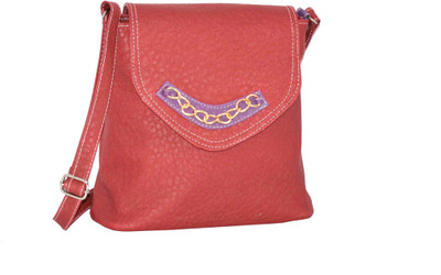 

minaar Women Evening/Party, Casual Pink Leatherette Sling Bag