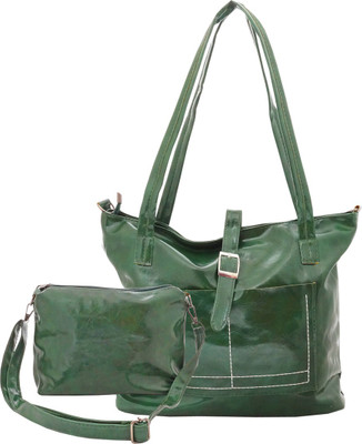 

ANKIT Women Casual, Formal Green Leatherette Sling Bag