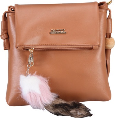 

AIZAH Girls Evening/Party, Casual Tan PU Sling Bag