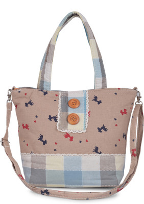 

Shoppertize Women Casual Khaki Cotton Sling Bag