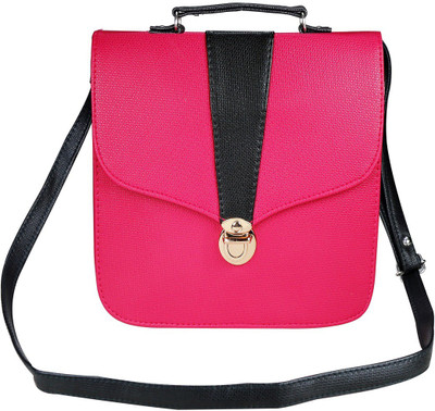 

MINAAR Women Evening/Party Pink PU Sling Bag