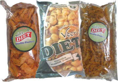 

VEERS DIET SOYA SNACKS PACK OF 3(420 g, Pack of 3)