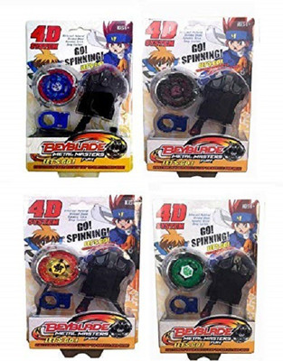 

Bestie Toys 4D System Metal Masters Fury Beyblade Pack of 4 Combo(Multicolor)