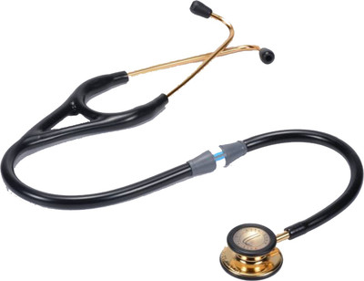 

Lifeline L2 GOLD STH017 Stainless Steel Chest Piece with Bright Gold Finish Dual Diaphragm adult/Paediatric Acoustic Stethoscope(Black)