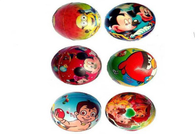 

KIDZIAN Printed Balls (Disney Characters)-10 cm - Pack of 6 pieces - 10 cm(Multicolor)