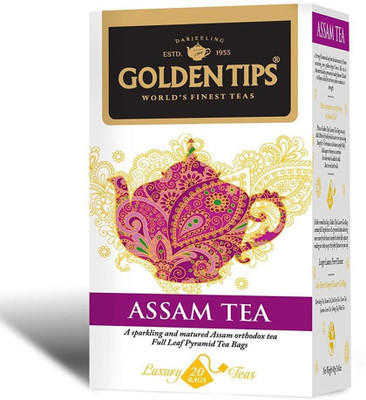 

Golden Tips Pyramid Tea Bags Black Tea Box(40 g)