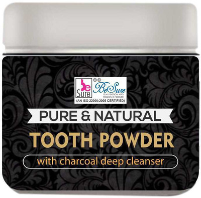 

Besure Tooth Whitening Charcoal Powder with ALOE VERA,Clove & Rock Salt(60 g)