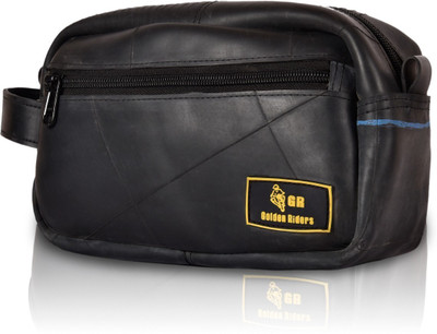 

Golden Riders Robust kit pouch Rubber- Tube-made Travel Shaving Kit(Black)