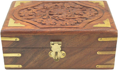 

12 Stars Hand carved box Keep jewlery Vanity Box(Brown)