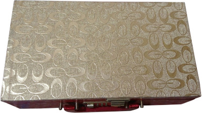 

Haryana Craft Golden & Red 2 Rods Bangles Box , , Made By High Quality Paper Broad Size : L*B*H 30*17*10 Cm Bangles box Vanity Box(Multicolor)
