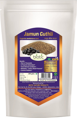 

biotic Natural Jamun Powder ( Eugenia Jambolana ) Jamun Seed Powder, Jamun Guthli - 200 g(200 g)