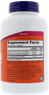 

Now Foods Now Foods, C-500, Calcium Ascorbate-C, 250 Capsules(250 No)