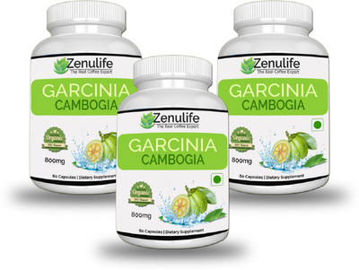 

zenulife Pure Garcinia Cambogia 100% Natural Extract, Weight Loss Pill Pack of 3 (180 NO)(60 No)
