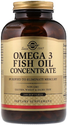 

Solgar Solgar, Omega-3 Fish Oil Concentrate, 240 Softgels(240 No)