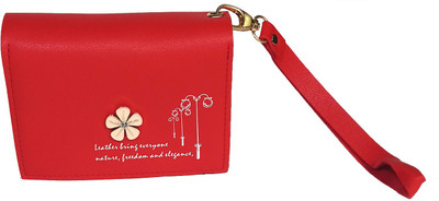 

cereta Girls Red Artificial Leather Wallet(6 Card Slots)
