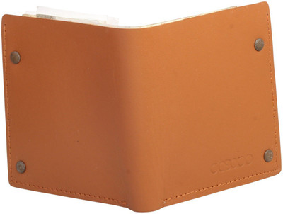 

cobolco Men Tan Genuine Leather Wallet(6 Card Slots)