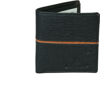 

Lifetime Men Black Artificial Leather Wallet(6 Card Slots)