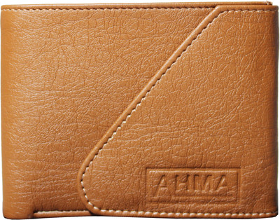 

AHMA International Men Brown Artificial Leather Wallet(6 Card Slots)
