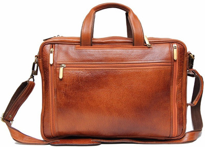 

GENUINE LEATHER Laptop Backpack 15 L Laptop Backpack(Tan)