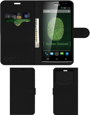 ACM Flip Cover for Xolo Q2100(Black, Cases with Holder, Pack of: 1)