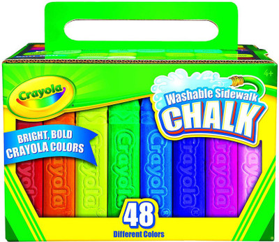 

Crayola 48 Count Sidewalk Chalk (51-2048) NA Water-based Chalk(48 Sticks)