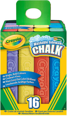 

Crayola 16 Count Sidewalk Chalk NA Water-based Chalk(16 Sticks)
