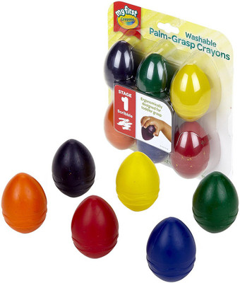 

Crayola First Palm-Grip Crayons; Art Tools; 6 count; Designed for Toddlers(Multicolor)