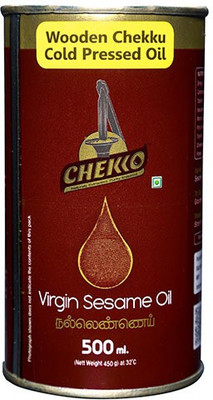 

chekko Virgin Cold Pressed Sesame Oil Tin(500 ml)