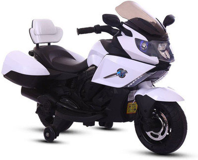 

Baybee Satune Trike Motorcycle 6V AH Battery Operated Ride On Bike for Kids with Headlights | 30 Kg Weight Capacity and Age 2 and Up Year Olds Girls Boys Bike Battery Operated Ride On(White)