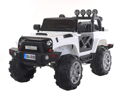 

Baybee Thaar Battery Operated Ride On Car for Kids with Music, Horn, Headlights with 30Kg Weight Capacity ( White ) Jeep Battery Operated Ride On(Multicolor)