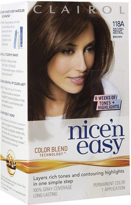 

Clairol Nice 'n Easy Permanent Color, 5N/118A Natural Medium Neutral Brown 1 ea Hair Color(Brown)