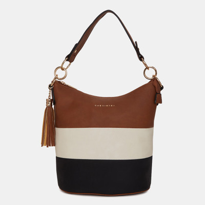 

Chemistry Hobo(Black, Beige, Brown), Beige;black;brown