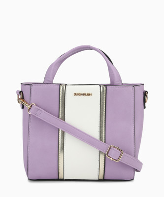 

SUGARUSH Satchel(White, Purple), Purple;white
