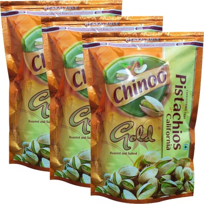 

Chinoo Roasted & Salted California Pistachio Nuts, 3 Packs of 250g Each Pistachios(750 g, Pouch)