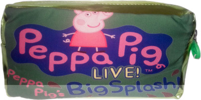 

kidoz kingdom PEPPA PIG PEPPA PIG LIVE PENCIL POUCH Art Polyester Pencil Box(Set of 1, Green)