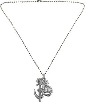 Shiva Trishul Om Pendant Quartz Alloy Locket Set