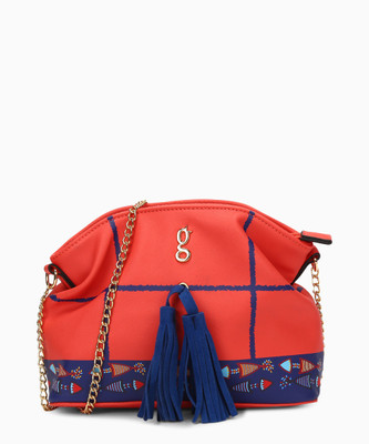 

Global Desi Women Casual Pink PU Sling Bag