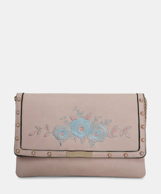 Dune London Women Evening/Party Pink Synthetic Leather Sling Bag