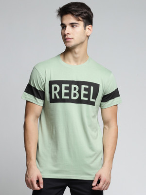 DILLINGER Printed Men Round Neck Light Green T-Shirt