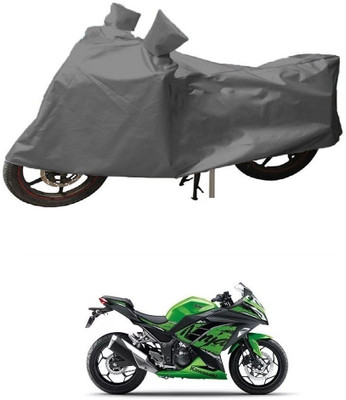 JVG Two Wheeler Cover for Kawasaki(Ninja 300, Grey)