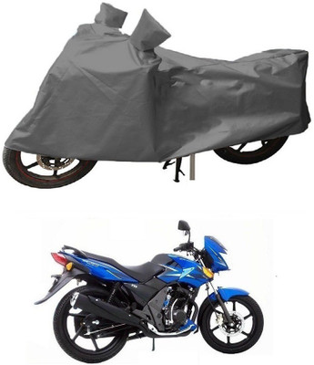 JVG Two Wheeler Cover for TVS(Flame SR125, Grey)