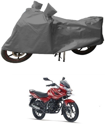 JVG Two Wheeler Cover for Bajaj(Discover 150 f, Grey)